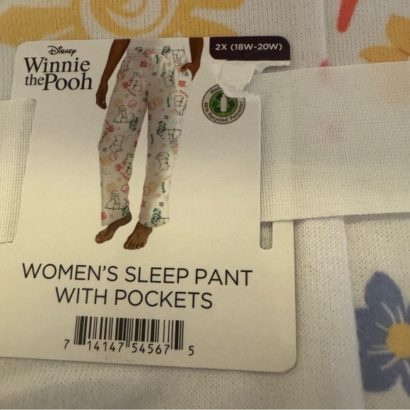 NWT. Disney Winnie the Pooh Women’s Sleep or lounge Pants, Size 2X or 3X avlb - Picture 9 of 9